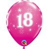 Age 18 Birthday Wild Berry Latex Balloons