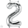 Mini Shape Number 2 Silver