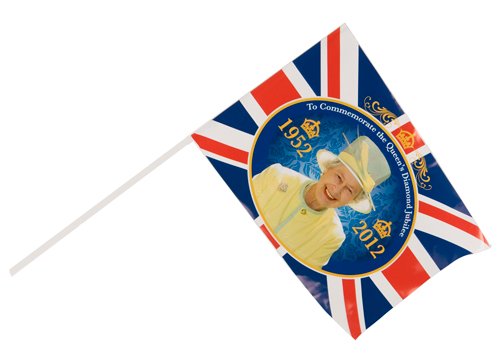 Queen's Diamond Jubilee Hand Held Flag