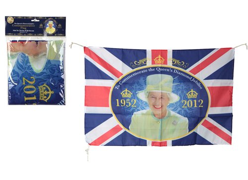 Queen's Diamond Jubilee Wide Flag