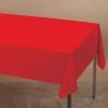 Red Plastic Tablecover Rectangle