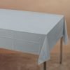 Silver Plastic Tablecover Rectangle