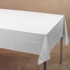 White Plastic Tablecover Rectangle