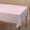 Baby Pink Plastic Tablecover Rectangle