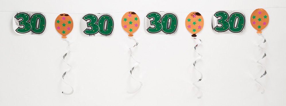 Happy 30th Birthday Foil Garland