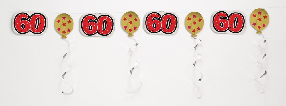 Happy 60th Birthday Foil Garland
