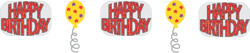 Happy Birthday Muti-Coloured Foil Garland