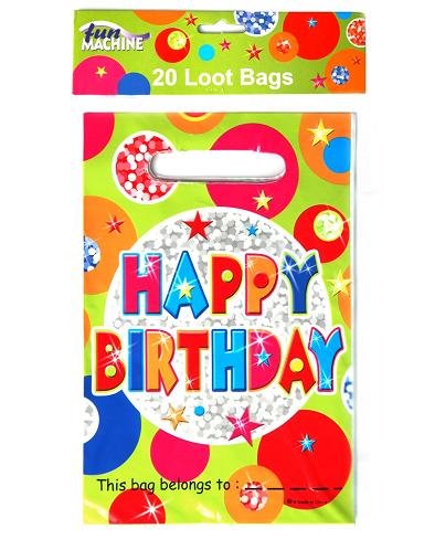 Happy Birthday Multi-coloured Party Bags