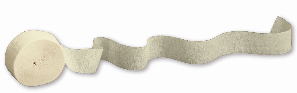Crepe Streamers Ivory
