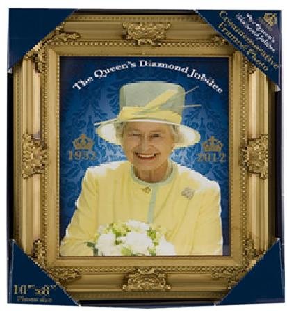 Queen's Diamond Jubilee Large Framed Photo