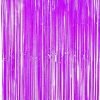 Shimmer Foil Door Curtain Purple