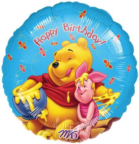 Winnie The Pooh-Honey Happy Birthday Foil Balloon