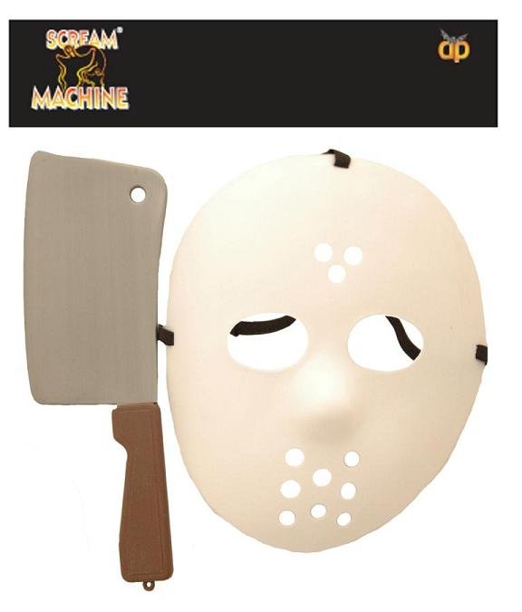 Hockey Mask and Cleaver Set