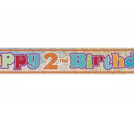 Happy 2nd Birthday Banner