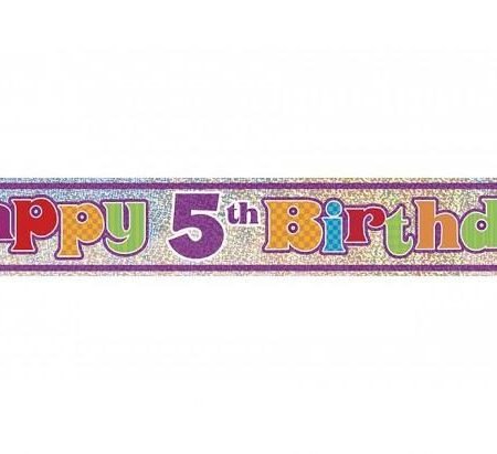 Happy 5th Birthday Banner