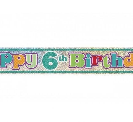 Happy 6th Birthday Banner