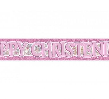 Christening Girl Banner