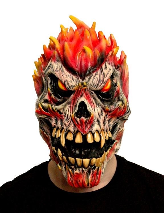 Flaming Demon Mask
