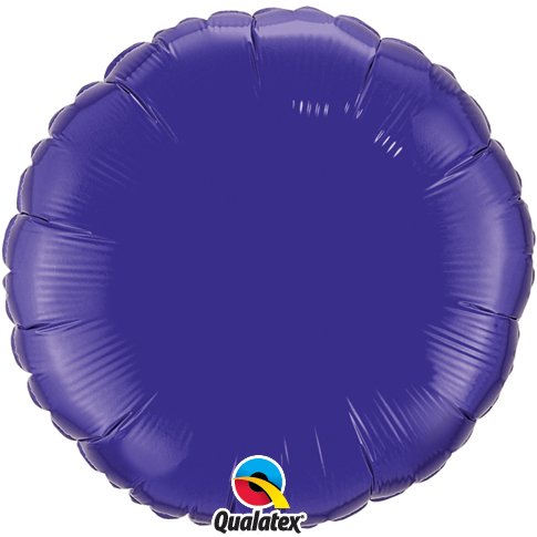Purple Plain Round Foil Balloon