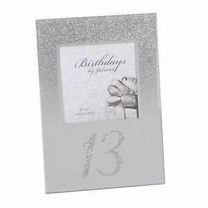 Happy 13th Birthday Glitter Mirror Photo Frame