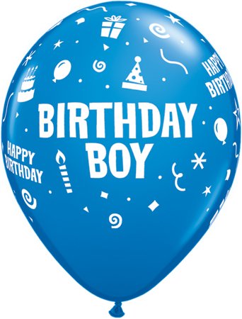 Birthday Boy Latex Balloons