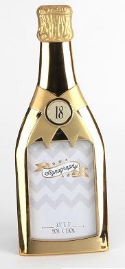 Happy 18th Birthday Champagne Bottle Photo Frame