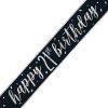 Happy 21st Birthday Banner Glitz Black