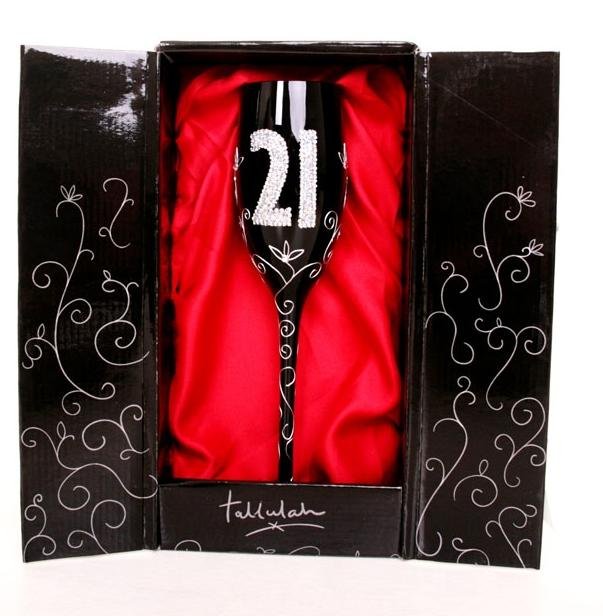 21st Birthday Champagne Flute