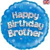 Happy Birthday Brother Foil Balloon