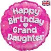 Happy Birthday Granddaughter Foil Balloon