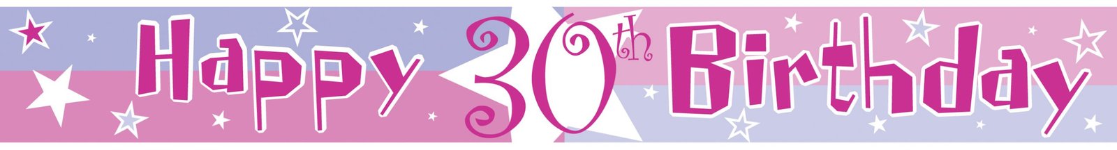 Happy 30th Birthday (Pink Shimmer)
