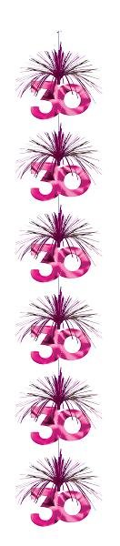 Happy 30th Birthday Cascade Column Pink