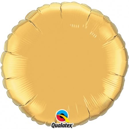Gold Plain Round Foil Balloon