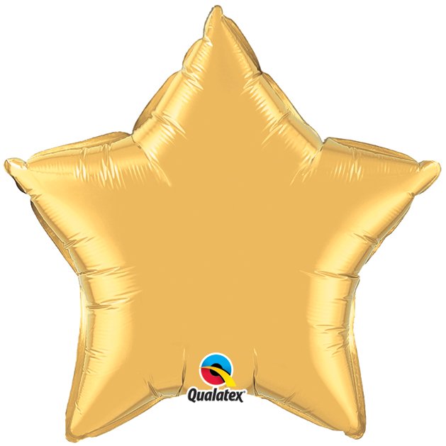 Gold Plain Star Foil Balloon