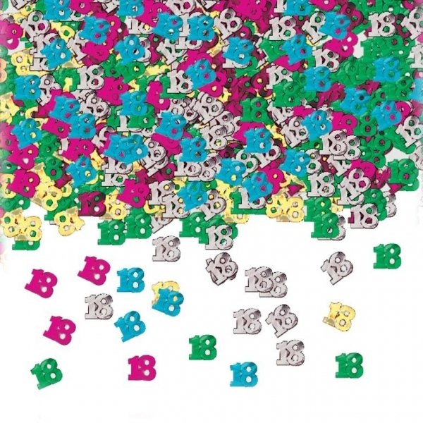 Happy 18th Birthday Muti-Coloured Confetti