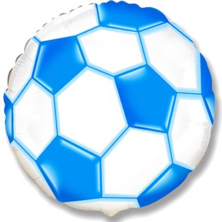 Football Blue Foil Balloon