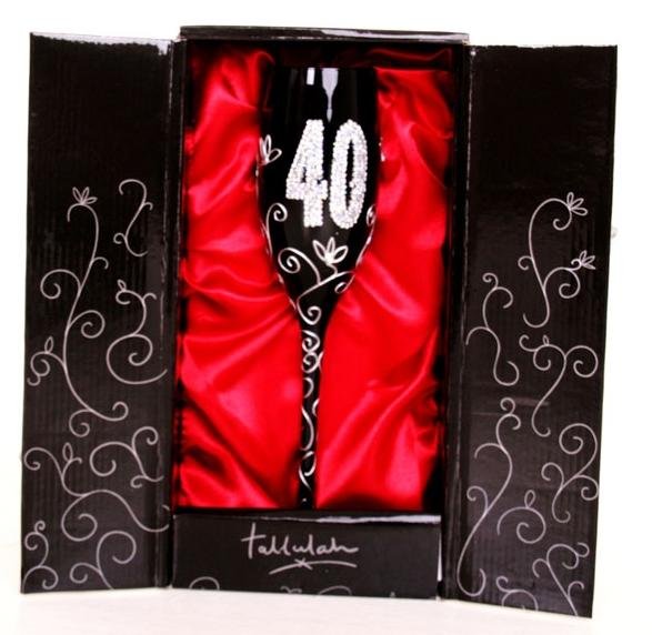 40th Birthday Champagne Flute