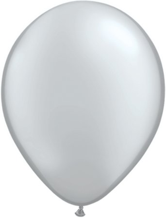 Silver 5 inch Latex Balloons