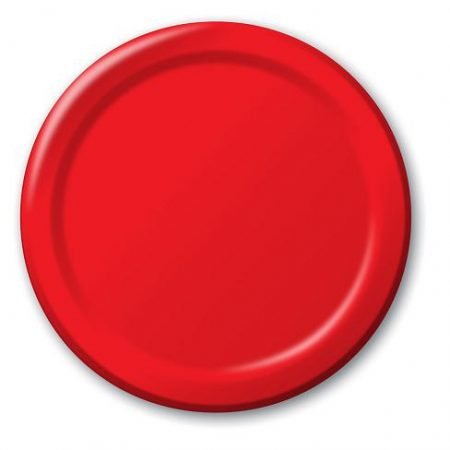 Red Dinner Paper Plates