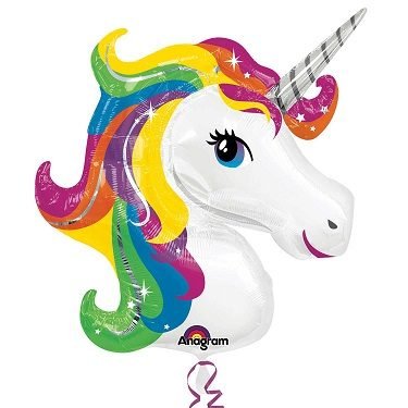 Unicorn Rainbow Super Shape Foil Balloon