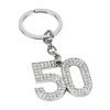 Happy 50th Birthday Keyring