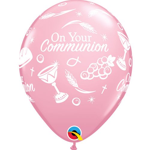 Communion Pink Latex Balloons