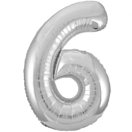 Super Shape Number 6 Silver