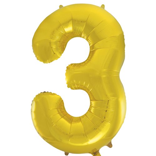 Super Shape Number 3 Gold