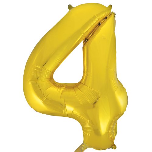 Super Shape Number 4 Gold