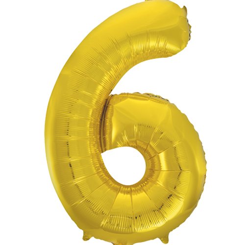 Super Shape Number 6 Gold