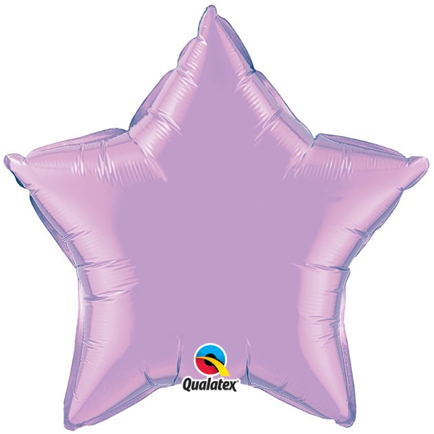 Lavender Plain Star Foil Balloon