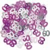 Happy 60th Birthday Glitz Pink Confetti