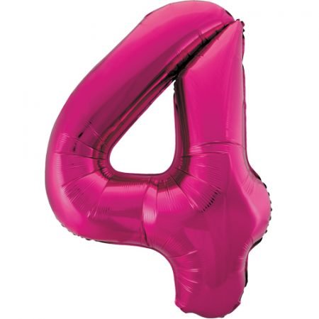 Super Shape Number 4 Magenta