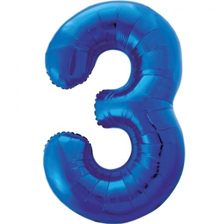 Super Shape Number 3 Blue